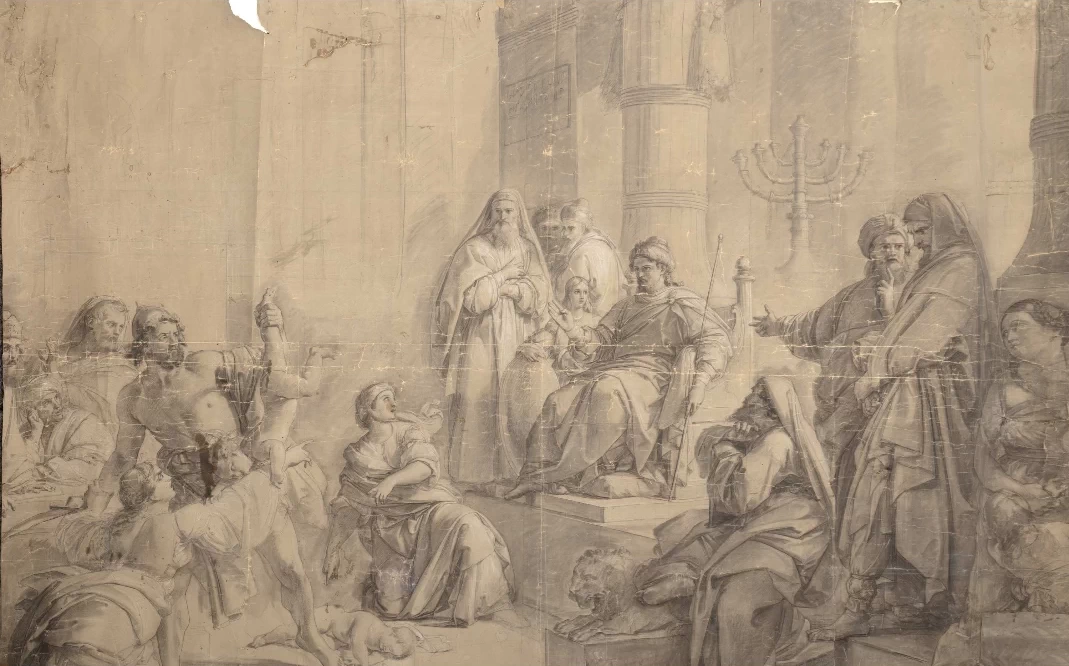 Studio per il dipinto Il Giudizio di Salomone
